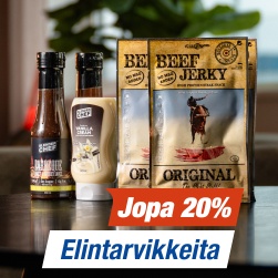 Elintarvikkeita jopa 20 %
